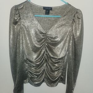 Rachel Zoe Metallic Shirt